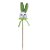 Pick Decorativo Coelho com Laço Verde de Páscoa - 29cm  - 1 unidade - Rizzo - Imagem 1