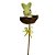 Pick Decorativo Coelho Amarelo Ninho de Páscoa - 29,5cm  - 1 unidade - Rizzo - Imagem 1