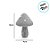 Cogumelo Decorativo - 13cm - Bege/Rosa  - 1 unidade - Cromus - Rizzo - Imagem 2