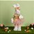 Coelha Decorativa de Páscoa - Bailarina com Tule e Flores - 1 unidade - Cromus - Rizzo - Imagem 1