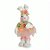 Coelha Decorativa de Páscoa - Bailarina com Tule e Flores - 1 unidade - Cromus - Rizzo - Imagem 1