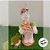 Coelha Decorativa de Páscoa - Bailarina com Tule e Flores - 1 unidade - Cromus - Rizzo - Imagem 4