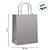 Sacola de Papel G 32x26,5x13 - Prata Fosco  - 10 unidades - Cromus - Rizzo - Imagem 2