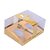 Caixa para 2 Meio Ovos Regulavel com Colher - 22x17x11cm - Ouro Metálico - 1 unidade - Rizzo - Imagem 1