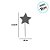 Pick Decorativo - Estrela Verde - 5,5cm - 12 unidades - Rizzo - Imagem 2