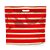 Sacola Metalizada com Zip - 46x43x5cm - Listrado Vermelho/Dourado - 1 unidade - Cromus - Rizzo - Imagem 1