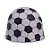 Papel Chumbo 10x9,8cm - Bola de Futebol Preto e Branca - 300 unidades - Cromus - Rizzo - Imagem 1