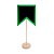 Lousa para Personalizar Bandeirinha Verde com Apoio - 25cm - 1 unidade - Rizzo - Imagem 1
