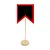 Lousa para Personalizar Bandeirinha Vermelha com Apoio - 25cm - 1 unidade - Rizzo - Imagem 1