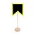 Lousa para Personalizar Bandeirinha Amarela com Apoio - 25cm - 1 unidade - Rizzo - Imagem 1