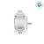 Kit 6 Potes de Vidro Hermético Liso para Mantimento com Tampa - 300ml - Rizzo - Imagem 2