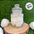 Kit 6 Potes de Vidro Hermético Liso para Mantimento com Tampa - 300ml - Rizzo - Imagem 3