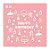 Stencil Happy Birthday  - Ref.4101 - 14,5cm - 1 unidade - RR Cortadores - Rizzo - Imagem 1
