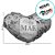 Almofada Coração de Pelúcia - Melhor Mãe do Mundo - 26x18,5cm - 1 unidade - Rizzo - Imagem 2