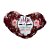 Almofada Coração de Pelúcia - Mãe Como é Grande o Meu Amor Por Você - 26x18,5cm - 1 unidade - Rizzo - Imagem 1