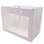 Sacola de Papel com visor de PVC 29x16x21cm - Branca - 1 unidade - Rizzo - Imagem 2