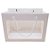 Sacola de Papel com visor de PVC 29x16x21cm - Branca - 1 unidade - Rizzo - Imagem 3