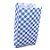 Saquinho de Papel - Xadrez Azul Escuro Mod 3 - 18x7,5cm - 50 unidades - Rizzo - Imagem 1