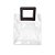 Sacola Transparente PVC com Alça Quadrada de Couro Preta - 15x15x10 - 1 unidade - Rizzo - Imagem 2