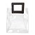 Sacola Transparente PVC com Alça Quadrada de Couro Preta - 26x22x12 - 1 unidade - Rizzo - Imagem 2
