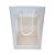 Sacola de Papel com visor de PVC 30x20x16cm - Retangular Vertical - Branca - 1 unidade - Rizzo - Imagem 1