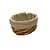 Cesta Oval com Tecido P - Bege - 21x15x13cm - 1 unidade - Rizzo - Imagem 3