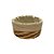 Cesta Oval com Tecido P - Bege - 21x15x13cm - 1 unidade - Rizzo - Imagem 2