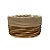 Cesta Oval com Tecido M - Bege - 26x21x15cm - 1 unidade - Rizzo - Imagem 1