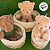 Cesta Oval com Tecido M - Bege - 26x21x15cm - 1 unidade - Rizzo - Imagem 6