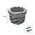 Cesta Redonda com Tecido M - Bege - 21x21x15cm - 1 unidade - Rizzo - Imagem 4