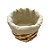 Cesta Redonda com Tecido M - Bege - 21x21x15cm - 1 unidade - Rizzo - Imagem 3