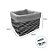 Cesta Quadrada com Tecido P - Bege - 16x16x12cm - 1 unidade - Rizzo - Imagem 4