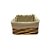 Cesta Retangular com Tecido P - Bege - 20x15x12cm - 1 unidade - Rizzo - Imagem 2