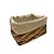 Cesta Retangular com Tecido M - Bege - 25x20x14cm - 1 unidade - Rizzo - Imagem 3