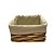 Cesta Retangular com Tecido M - Bege - 25x20x14cm - 1 unidade - Rizzo - Imagem 2