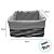 Cesta Retangular com Tecido M - Bege - 25x20x14cm - 1 unidade - Rizzo - Imagem 5