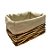 Cesta Retangular com Tecido G - Bege - 30x24x17cm - 1 unidade - Rizzo - Imagem 3