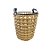 Cesta Decorativa Trançada com Alça Curta P - 30x30x35cm - 1 unidade - Rizzo - Imagem 1