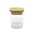 Pote de Vidro Hermético com Tampa de Bambu - 8x6cm - 185ml - 1 unidade - Rizzo - Imagem 1