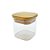 Pote de Vidro Hermético com Tampa de Bambu - 6x6cm - 125ml - 1 unidade - Rizzo - Imagem 2