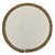 Sousplat Branco com Borda de Palha - 38cm - 1 unidade - Rizzo - Rizzo - Imagem 1