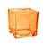 Pote de Vidro Âmbar Quadrado para Vela - 6x6cm - 1 unidade - Rizzo - Rizzo - Imagem 1