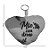 Chaveiro Almofada Coração - Mãe Amor Eterno - 10,5x8,5cm - 1 unidade - Rizzo - Imagem 2