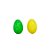 Mini Ovos de Páscoa - Verde e Amarelo - 5,5cm - 1 unidade - Rizzo - Imagem 1