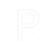 Transfer - Letra P - Branco - 1 unidade - Rizzo - Imagem 1