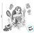 Kit Decorativo - Rapuzel - 4 unidades - Regina - Rizzo - Imagem 2