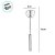Batedor Fouet Inox - 30,5x6 cm - 1 unidade - Clink - Rizzo - Imagem 2