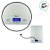 Balança Digital para Cozinha de Vidro Branco 10 kg - Retangular - 1 unidade - Wellmix - Rizzo - Imagem 3