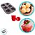 Kit Forma Cupcake e Pão de Queijo - Aço e Silicone - 7 unidades - Fratelli - Rizzo - Imagem 4