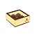 Caixa para 4 Brigadeiros 10,6x10,6x4,5cm Brigadeiro Amarelo - 10 unidades - Cromus - Rizzo - Imagem 1